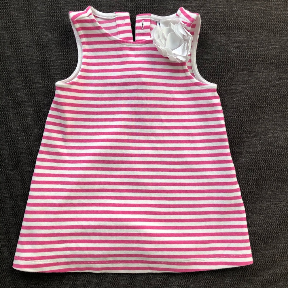 Janie and Jack Pink/White Striped Sundress 18-24M